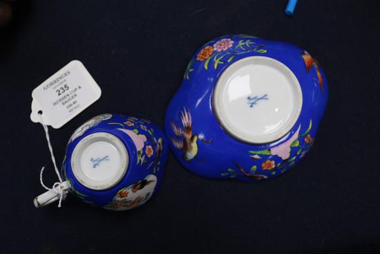 A Meissen cup and saucer